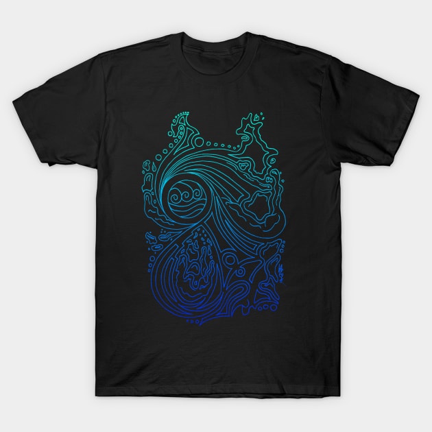 Water Spirit. T-Shirt by hybridgothica